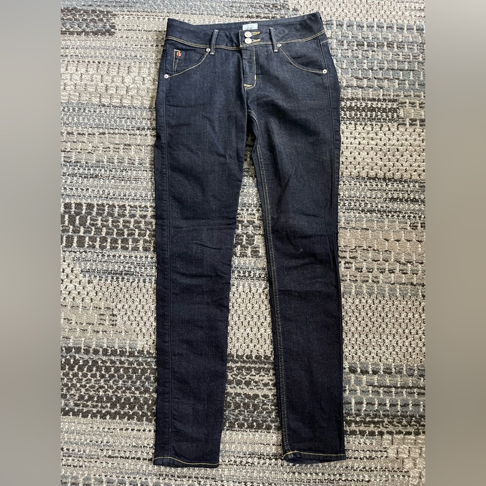👖Hudson Jeans Ladies Flap Pocket Beth Baby Boot Cut, Size 28, Dark Wash